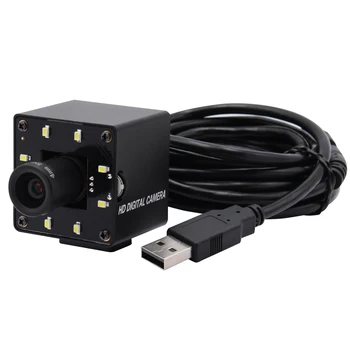 ELP 5MP 2592x1944 Gece Görüş CCTV USB Kamera Aptina MI5100 CMOS Beyaz LED'LER Mini Kamerası Windows Linux MAC Android