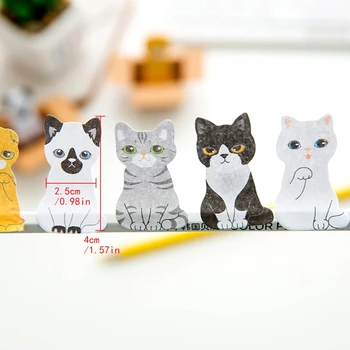 Kedi köpek Sticker yapışkan notlar kağıt pedi yer imleri için ev