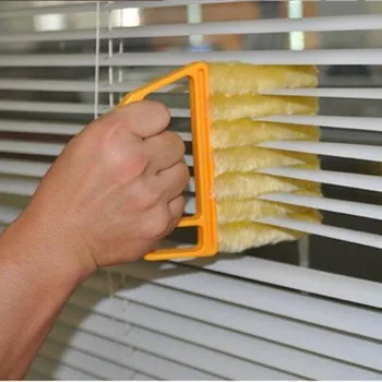 Faydalı Mikrofiber Pencere Temizleme Fırçası Klima Silgi Temizleyici Araçları Pencere Panjur Temizleme Fırçası Aracı