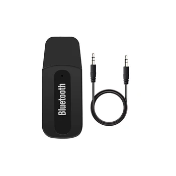 USB Bluetooth Aux Kablosuz Taşınabilir Mini Araba Bluetooth Müzik Ses Alıcısı Adaptörü 3.5 mm Stereo Ses iPhone Android telefonlar için