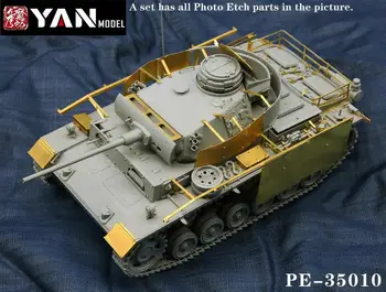 Yan Modeli PE-35010 1/35 Pz.Kpfw.III Ausf.Takom 8002 için M Detay Seti