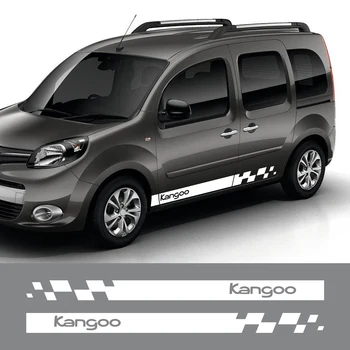 Araba Kapı Yan Çıkartmalar Renault Kangoo İçin 1 2 3 4x4 MK1 MK2 MK3 Otomatik Ayar Aksesuarları Van Grafik Yarış Spor Vinil Çıkartmaları