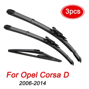 MIDOON Silecek Ön ve Arka Cam Silecek bıçak seti Opel Corsa D 2006 - 2014 İçin Ön Cam Ön Cam Ön Arka Cam 26
