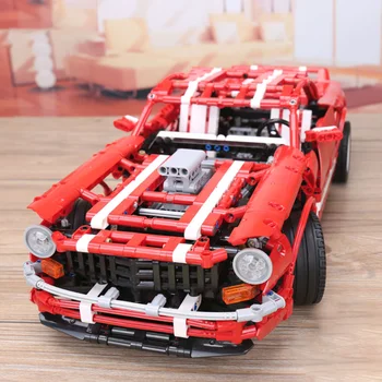 Techinc Blokları 2000 adet Kas Araba oyuncak inşaat blokları Tuğla Bugatii Chiron Araba Yarışı