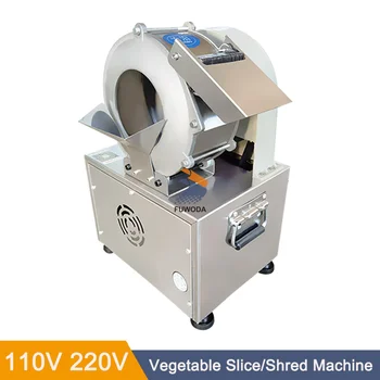 Çok fonksiyonlu Otomatik sebze kesme makinesi Ticari Havuç Zencefil Dilimleme 110V Çok fonksiyonlu Elektrikli Patates Parçalayıcı