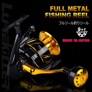 Lurekiller Metal Gövde İplik Makarası Tuzlu Jig Silindirli Japonya Marka Tuzlu CW3000-10000 30kgs Sürükle 10BB Okyanus Oyun Makarası