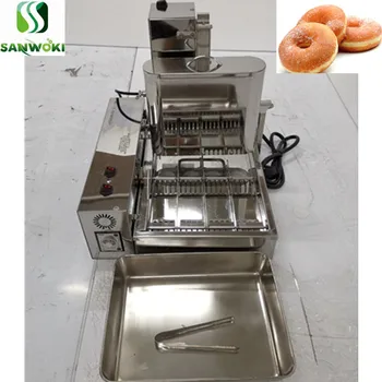otomatik elektrikli çörek makinesi 4 satır çörek yapma makinesi mini çörek kızartma makinesi daire hamur ekmek makinesi makinesi