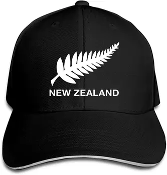 Yeni Zelanda Hip Hop Şapka Beyzbol Şapkası Snapback Kapaklar Ayarlanabilir Erkekler Kadınlar Geri Kapatma Siyah
