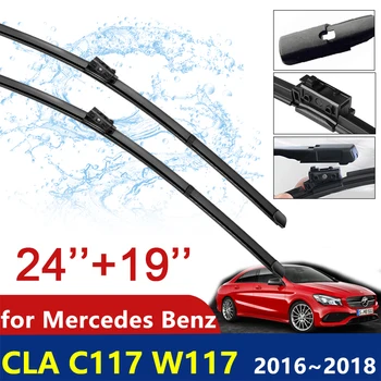 Mercedes Benz CLA için C117 W117 2016~2018 2017 Ön Cam araba sileceği Bıçakları CLA180 CLA200 CLA220 CLA250 CLA45 AMG Araba Aksesuarları