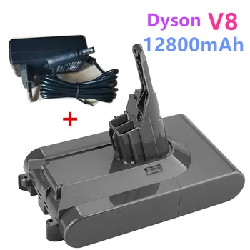 100 % Orijinal DysonV8 12800mAh 21.6 V Pil için Dyson V8 Mutlak / Kabarık / Hayvan Li-ion Elektrikli Süpürge şarj edilebilir pil