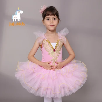 Renkler Profesyonel bale tutu elbise kız dans kostümü çocuk Performans balerinler tutu çocuklar çocuk Karnaval Caz dans elbise