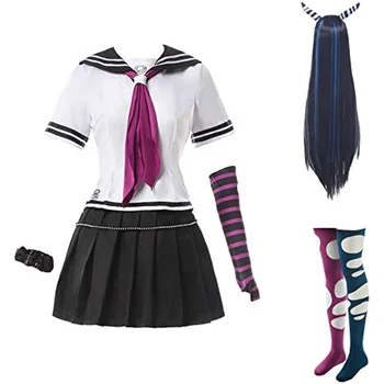 Ibuki Mioda Cosplay Kostüm Ibuki Kıyafet Cosplay Anime lise üniforması Tam Set