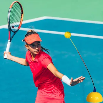 Profesyonel Tenis Eğitmeni Taşınabilir Uygulama Eğitim Topu Ekipmanları Klişe Salıncak Aracı Kendi Kendine çalışma Yetişkin Çocuklar Egzersiz