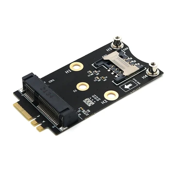 M. 2 Wifi adaptörü Mini PCIE Kablosuz Ağ Kartı M2 NGFF Anahtar A+E Wifi Kart Yükseltici SIM Kart Yuvası ile