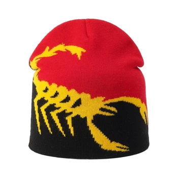 L5YA Elastik Rüzgar Geçirmez Kış Şapka Örme Desen Şapka Kadın Erkek Tutmak Kulak Sıcak Şapka Yumuşak Soğuk Hava Malzemeleri