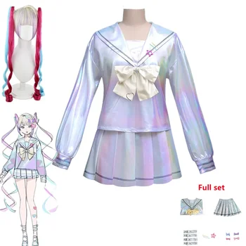 Oyun MUHTAÇ kız AŞIRI DOZ KAngel Cosplay Kostüm Lolita Kız Denizci Elbisesi Üniforma Elbise Cadılar Bayramı Karnaval Anime Elbise
