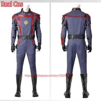 RealCos Yıldız Efendisi Cosplay Kostüm Guardians Galaxy Peter Jason Tüy Bulutsusu Roket Üniforma Takım Elbise Yetişkin Süper Kahraman Kostümleri