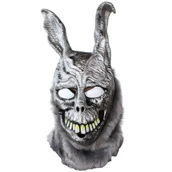 Üstleri Cosplay Film Donnie Darko Frank evil tavşan Maskesi Cadılar Bayramı partisi sahne lateks tam yüz maskesi
