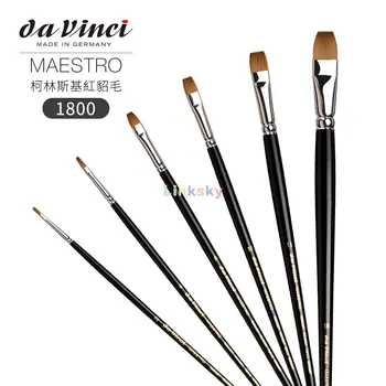 Da Vinci MAESTRO Serisi 1800, collinsky Kırmızı Vizon Saç, Vuruş Bırakmak Kolay Değil, Titiz Yağlıboyalar boyamak için uygun