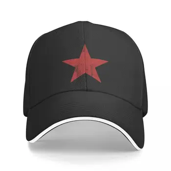 Yeni Kırmızı Yıldız (sıkıntılı tasarım) beyzbol şapkası baret moda Erkek Şapka kadın