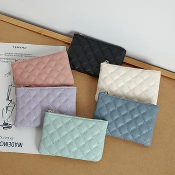 Yeni Moda Kısa Yumuşak PU deri bozuk para cüzdanı Kadınlar için Taşınabilir fermuarlı cüzdan Bayanlar kart tutucu Para Çantası el çantası