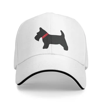 Kişiselleştirilmiş İskoç Terrier Beyzbol Şapkası Açık Erkek kadın Ayarlanabilir Pet Yavru Köpek Baba Şapka Yaz