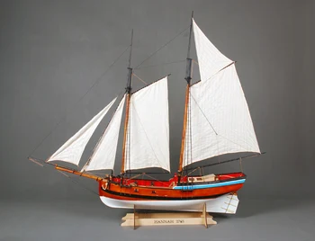 ABD Donanması Klasik ahşap gemi model seti Ölçeği 1/20 Hannah 1775 yelkenli ahşap model