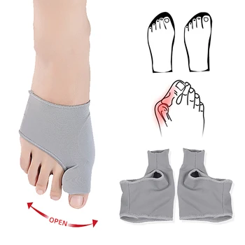 1 Çift Ayak Ayırıcı Halluks Valgus Bunyon Düzeltici Ortez Ayak Kemik Başparmak Ayarlayıcı Düzeltme Pedikür Çorap Düzleştirici