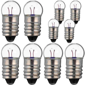 10 Adet E10 LED ampul yedek ampuller ışık küçük aydınlatma aksesuarları boncuk elektrik kiti
