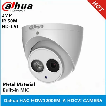 Dahua HAC-HDW1200EM-A HDCVI 2MP DOME Kamera dahili mikrofon CMOS 1080P IR 50M IP66 metal kasa güvenlik kamera