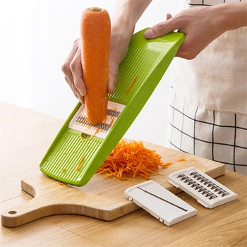 Modern Silin Meyve Ve Sebze Araçları Sebze Kesme Makinesi Paslanmaz Çelik En Yüksek Derece Ergonomi mutfak gereçleri Yeşil