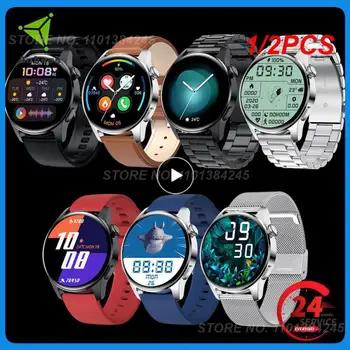 1/2 ADET Yeni Çağrı akıllı saat Erkekler Tam dokunmatik Ekran Spor spor izle İçin Uygundur Android ıos Akıllı
