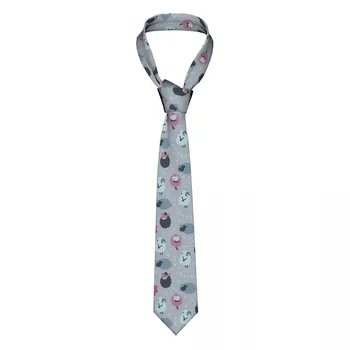 Erkek kravat ince sıska koyunları sevimli desen kravat moda kravat ücretsiz stil Erkek kravat parti Düğün