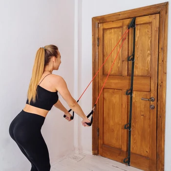 Kapı Çapa Kayışı Direnç Bandı Kapı Çapa Yerden Tasarruf 5 bağlantı Noktaları egzersiz bandı Kapı Çapa Ev Egzersizleri için