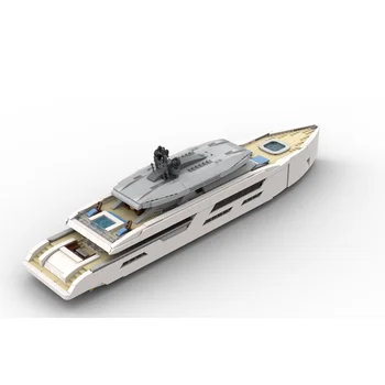 MOC modeli güzel beyaz denizaltı yolcu gemisi tuğla çocuk bulmaca oyuncak hediye