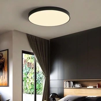 LED tavan ışık Modern oturma odası tavan lambası yatak odası çocuk odası avize İskandinav yuvarlak mutfak tavan aydınlatma armatürü
