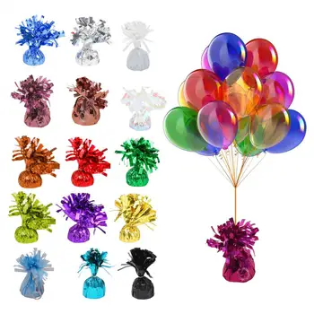 6 Adet Balon Ağırlıkları Anti-yüzen Balon Yerçekimi Blokları Folyo Kağıt sarılmış Parti Balon Sabitleme dekorasyon balonu Ağırlıkları