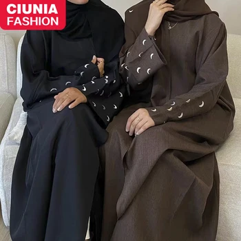 Bayram uzun müslüman elbisesi Kadın Yarasa Kollu Kaftan Abaya Saten Elbise Elmas Parti Abayas Ramazan Gevşek Kaftan Kaftan Jalabiya 2023