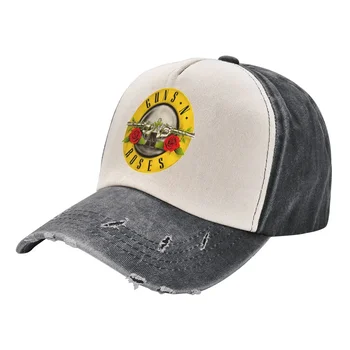 Guns N Roses Mermi Logosu Unisex Tarzı Beyzbol Kapaklar Ağır Metal Sıkıntılı Denim Kapaklar Şapka Klasik Açık Hava Etkinlikleri güneşlikli kep