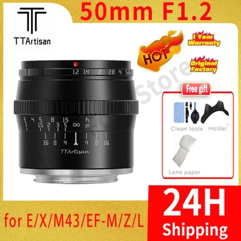 TTArtısan 50mm F1. 2 APS-C Büyük Diyafram Portre Lens Panasonic Olympus için M43 Dağı Kamera Lens
