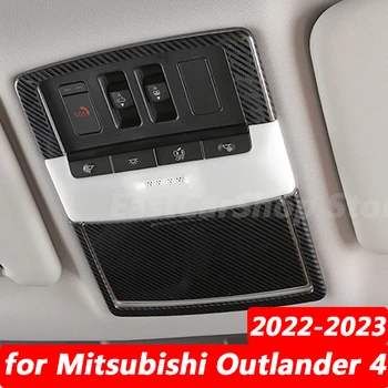 Mitsubishi Outlander için 4 2022 2023 Araba Arka Kol Dayama Kutusu Anti Kick Paneli Kapak Koruyucu Trim Hava Çıkış Çerçeve Araba Aksesuarları