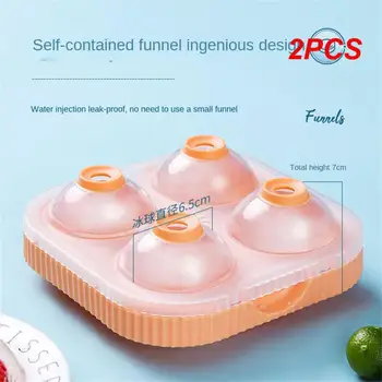 2 ADET Izgara Buz Topu Büyük Maker Kalıpları Viski Küresel Kalıpları Gıda Sınıfı Silikon Tepsi Yaratıcı Ev Yapımı Artifac Mutfak Alet