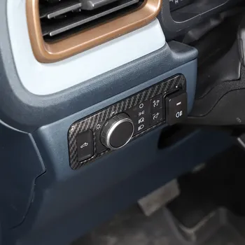 Araba İç Far Anahtarı Düğmeleri Kontrol Paneli Çerçeve Dekoratif Kapak Fit İçin Ford Bronco Sport Maverick 2022