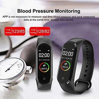 Sağlık İzleme Bilezik fitness ekipmanları Kan Basıncı Spor Malzemeleri Kalp Hızı Sıcaklık İzci M4 Smartwatch