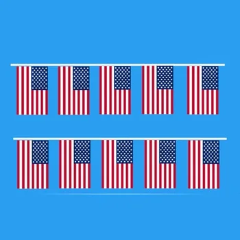 10 m uzun 20 * 30 cm Barzil / İsveç / Amerikan / Kanada / Tayland Afiş Dize Bayrakları Dekoratif Bayrak Afiş Takım Hayranları Malzemeleri