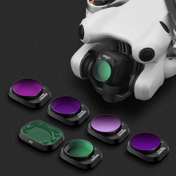 Drone Filtreler Kiti UV / CPL / ND8 PL/16 PL/32 PL / 64 PL Optik Cam Lens Filtre Ayarlanabilir Su Geçirmez DJI Mini 4 Pro Aksesuarları