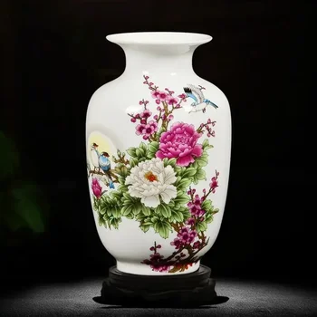 Jingdezhen Seramik Vazolar Çömlek Dekorasyon Oturma Odası Çiçek Düzenleme Modern Ev Basit TV Dolabı Seramik Hediye