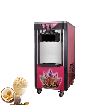 Yumuşak Dondurma Makinesi Ticari 3 Tatlar Dondurulmuş Yoğurt Makinesi Çok Fonksiyonlu dondurma makinesi