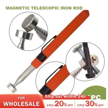 8 Pound Manyetik Geri Çekilebilir Pikap Turuncu Emme Demir Çubuk Taşınabilir Çok Fonksiyonlu Çıkarıcı Kalem Klip Otomotiv Tamir Araçları