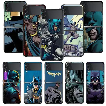Fusion Süper Batman Telefon Kılıfı İçin Samsung Galaxy Z Flip Z Flip3 5G Z Flip4 Flip5 5G Sert PC Mat Kabuk